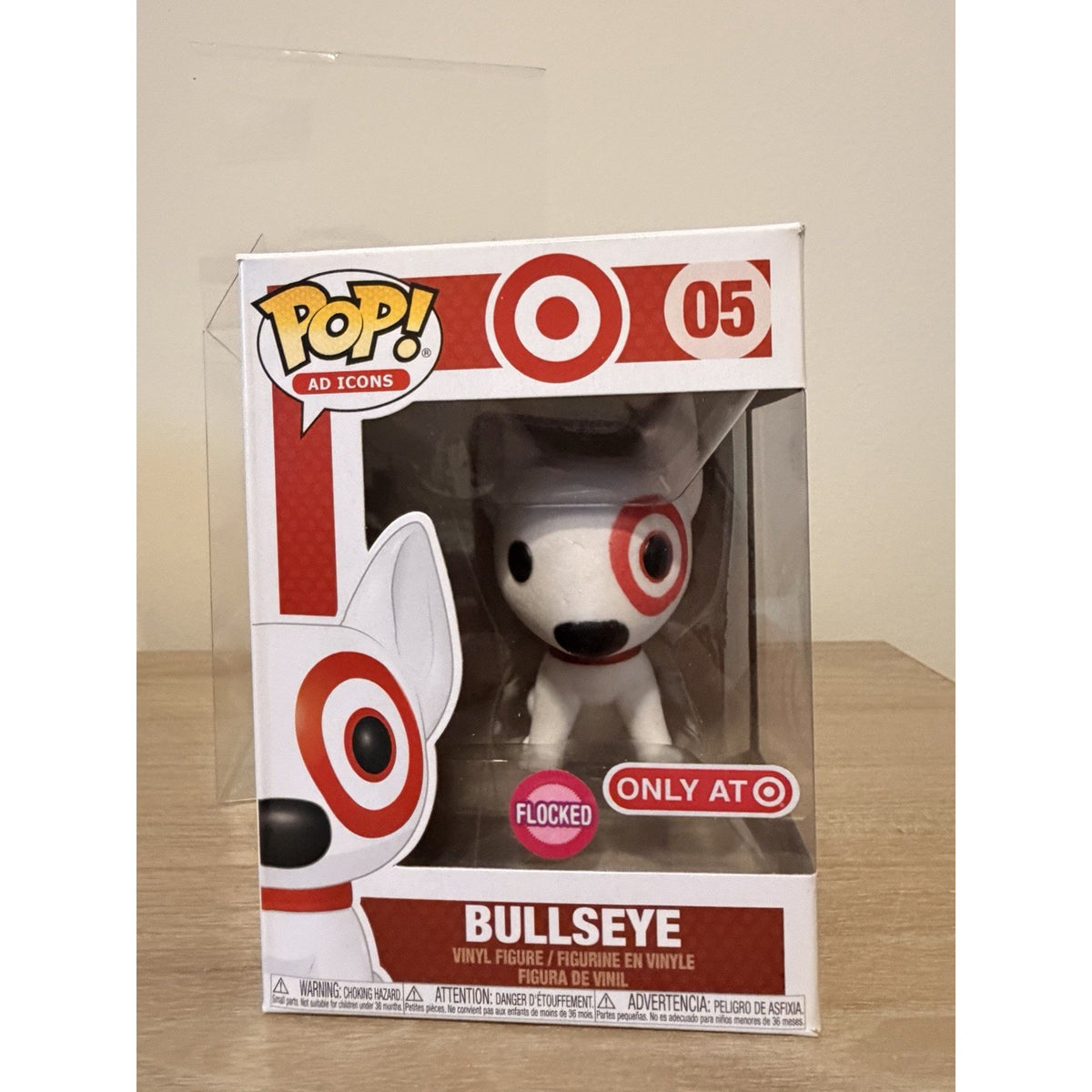 Funko Pop Bullseye 05 Flocked Target Exclusive Ad Icons w/ Protector