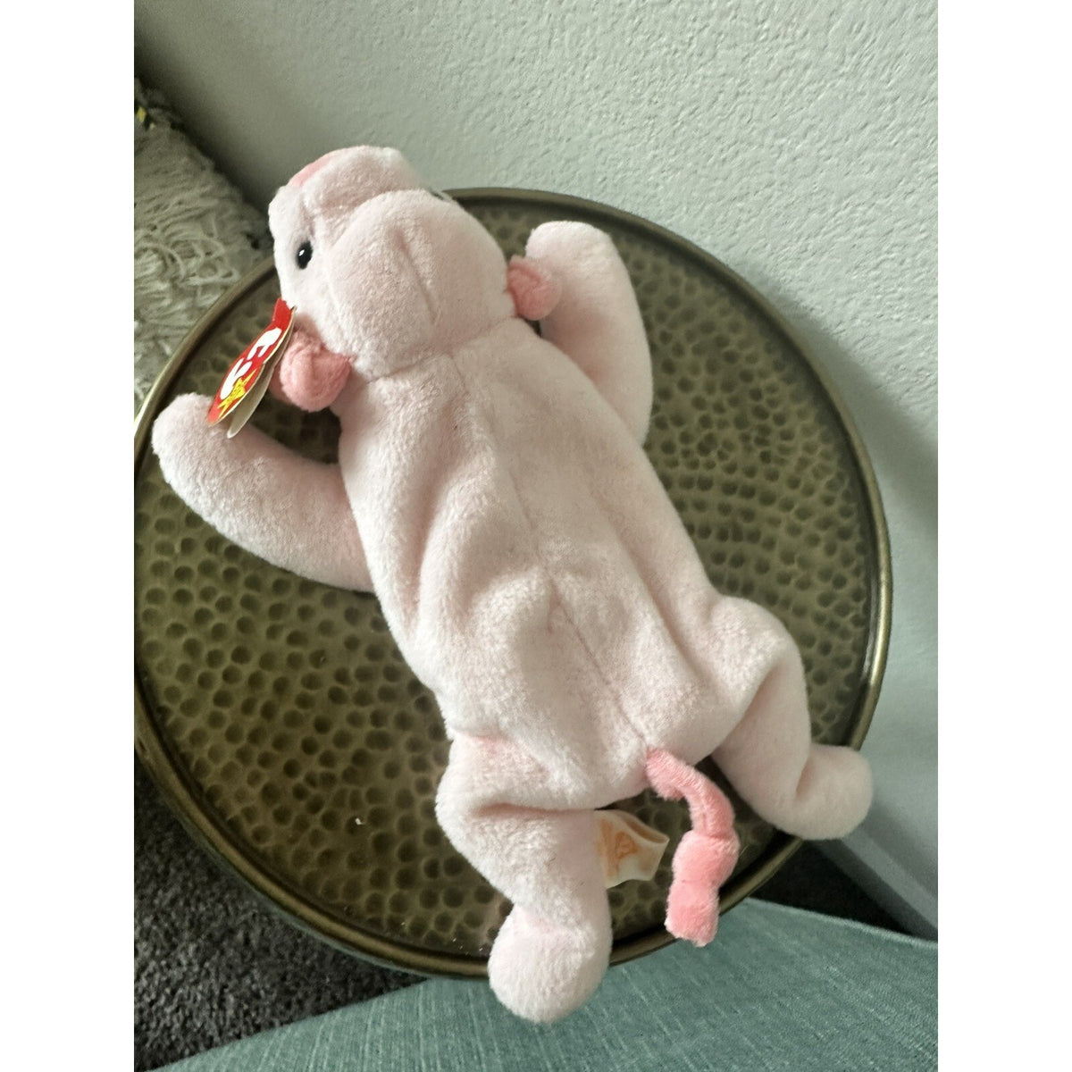 Ty Beanie Babies 1993 Squealer The Pig Plush Toy P.e.