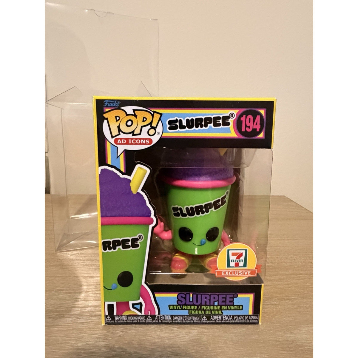 Funko Pop Slurpee 194 7-Eleven Exclusive Green Cup Ad Icons w/ Protector