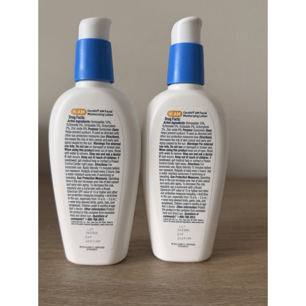 2-Pack CeraVe AM Facial Moisturizing Lotion SPF 30 3 oz Exp 09/2027