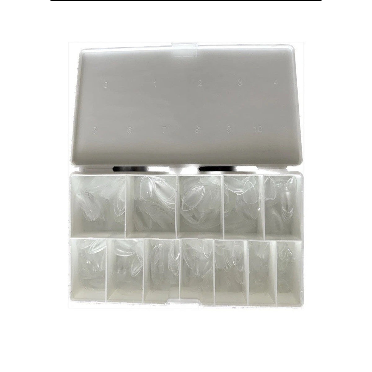 Medium-large Almond Nail Tips 504pcs Soft Gel Full Cover Nail Tips, Half Matte