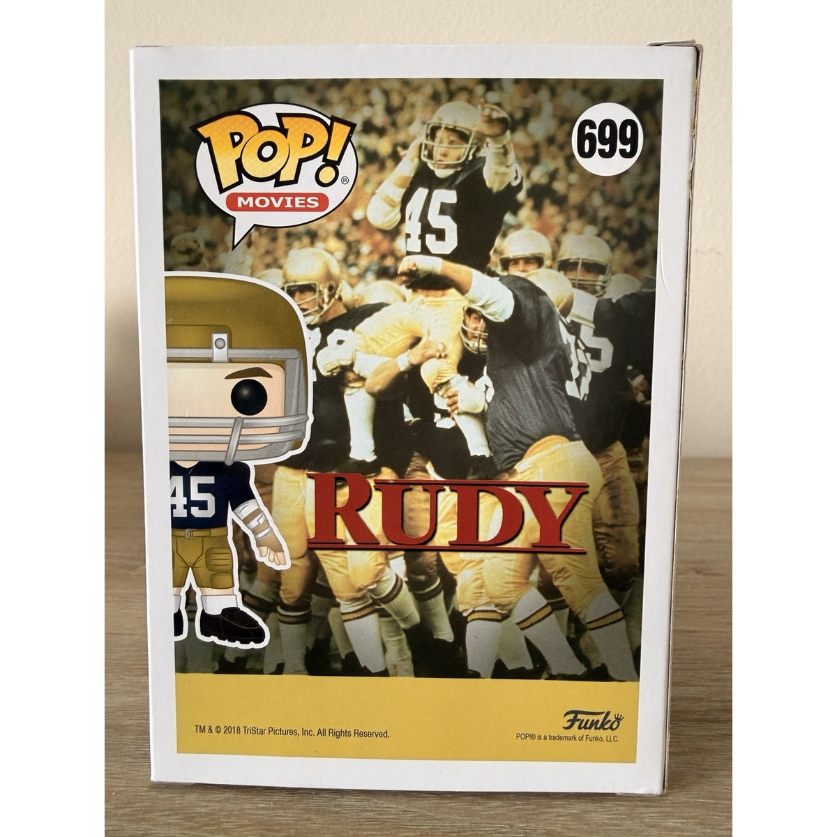 Funko POP! Rudy #699 Sean Astin Notre Dame Football Vaulted 2018 Vinyl