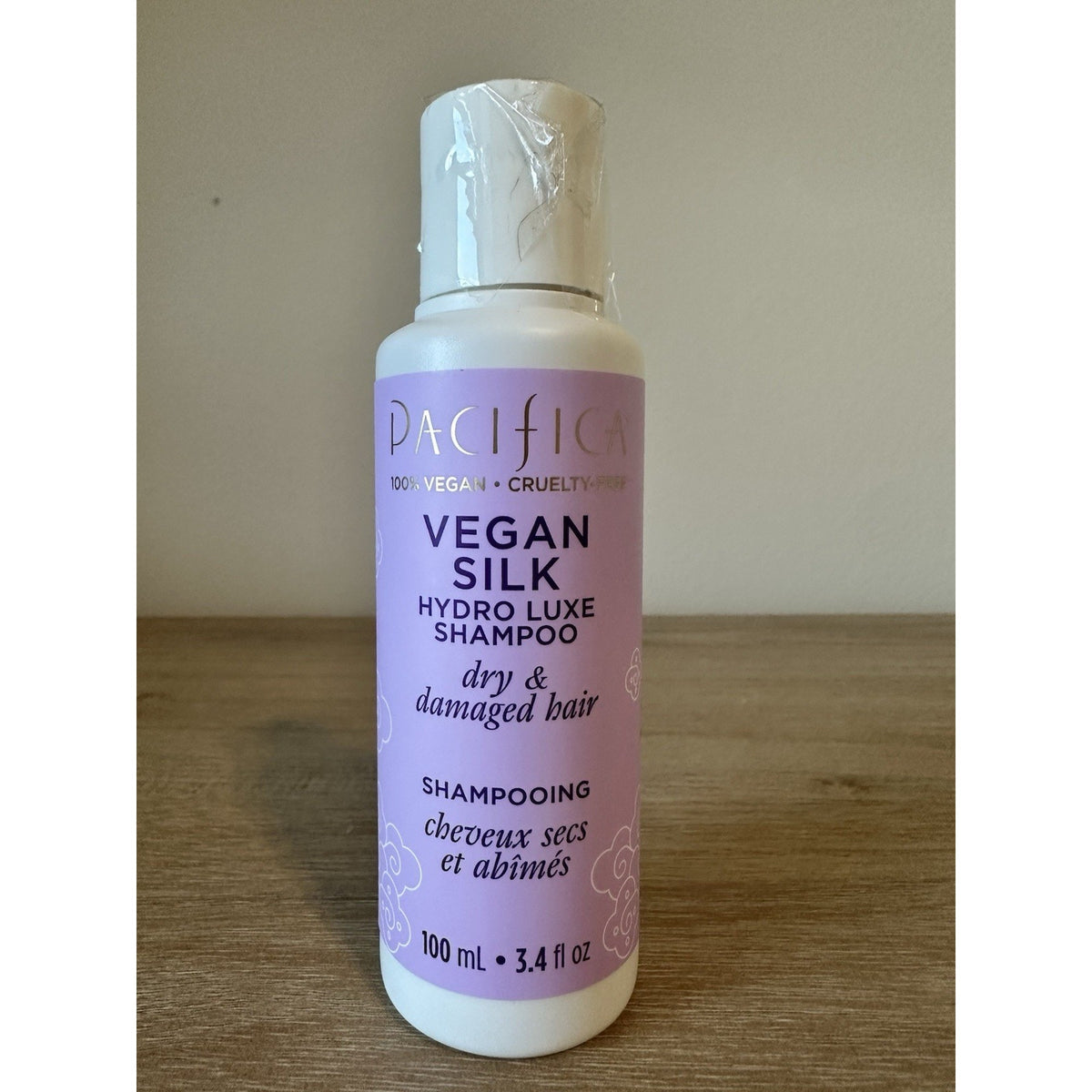 Pacifica Vegan Silk Hydro Luxe Shampoo 3.4oz 100ml Dry Damaged Hair