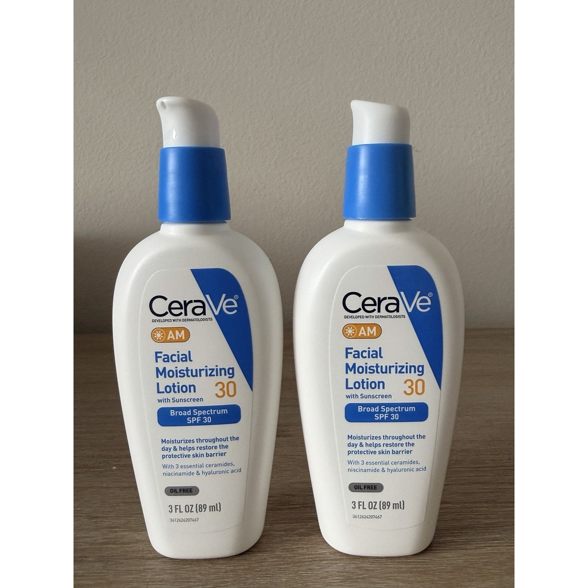 2-Pack CeraVe AM Facial Moisturizing Lotion SPF 30 3 oz Exp 09/2027