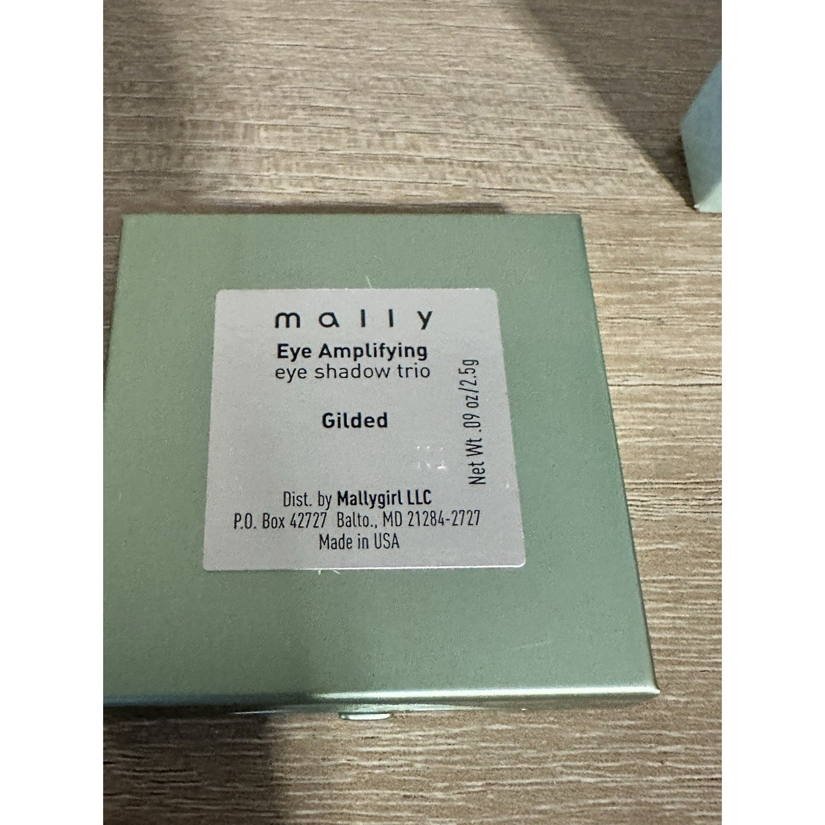 Mally Eye Amplifying Eyeshadow Trio Gilded Gold Plum Bronze With Box