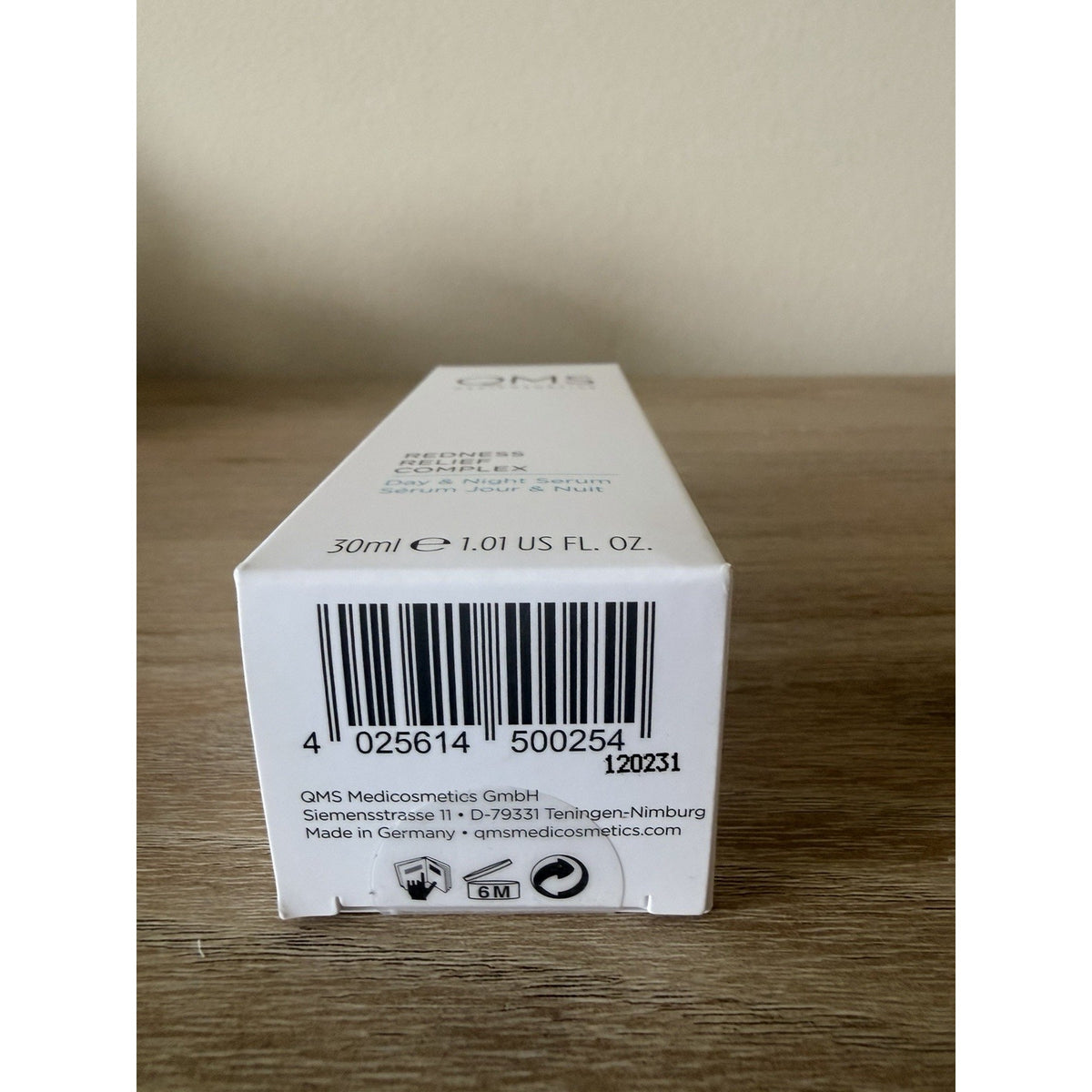QMS Redness Relief Complex Day Night Serum 30ml 1.01 oz New Sealed