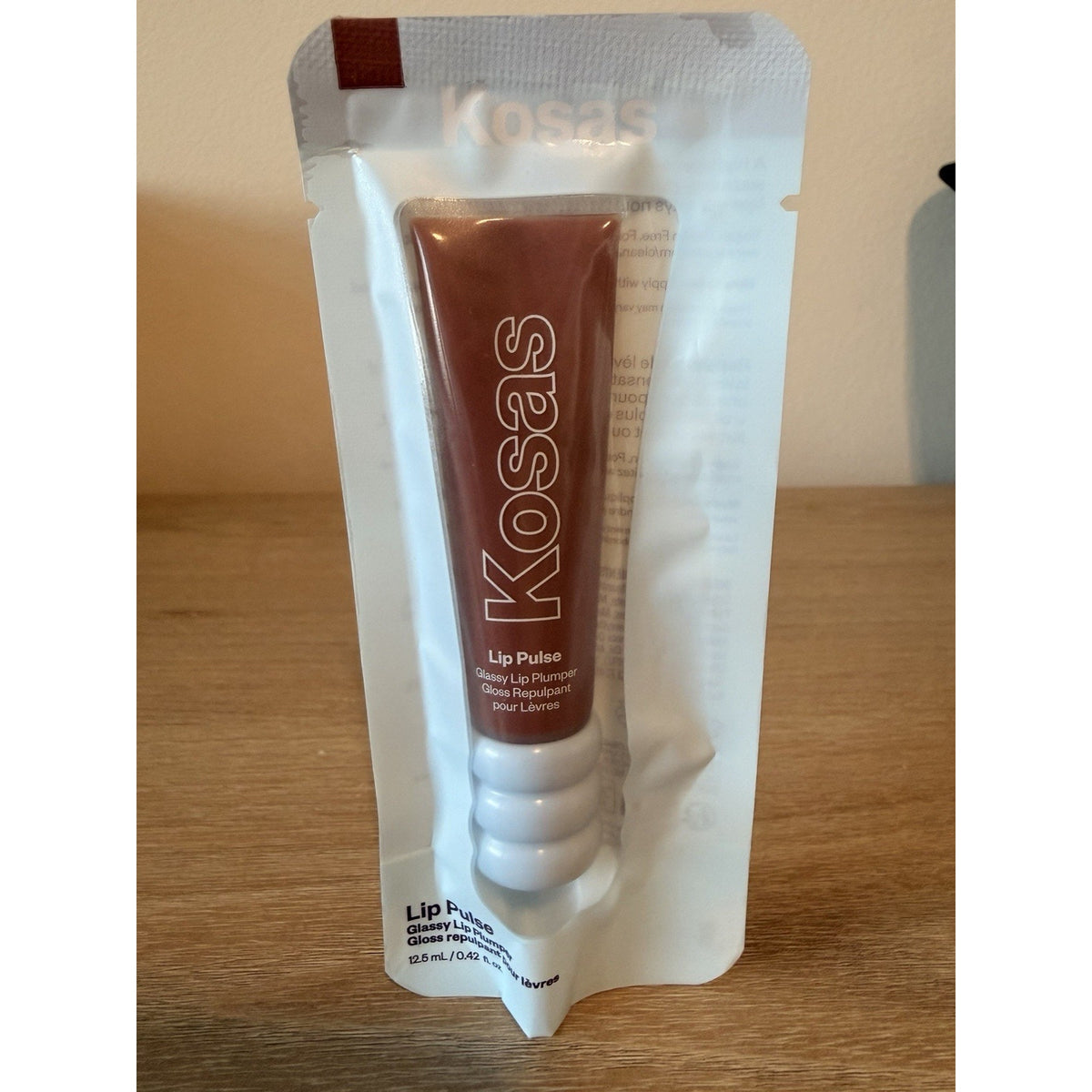 Kosas Lip Pulse Lip Plumper Gloss “Sixth Sense” Warm Nude 0.42oz New & SEALED
